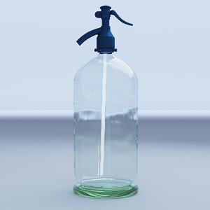 3D model vintage siphon bottle