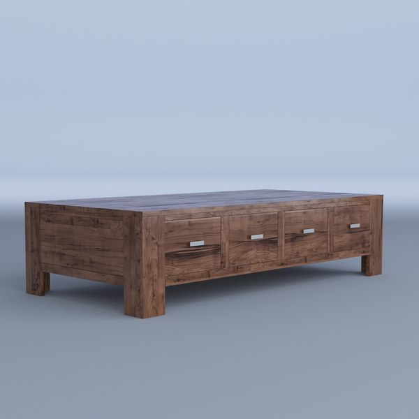 wooden coffee table 3D