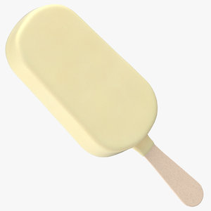 ice cream stick white 3D model