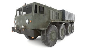 3D soviet truck maz 535 model