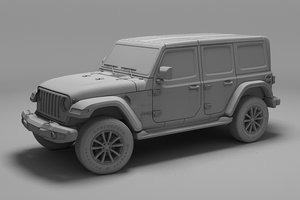 3D jeep wrangler unlimited model