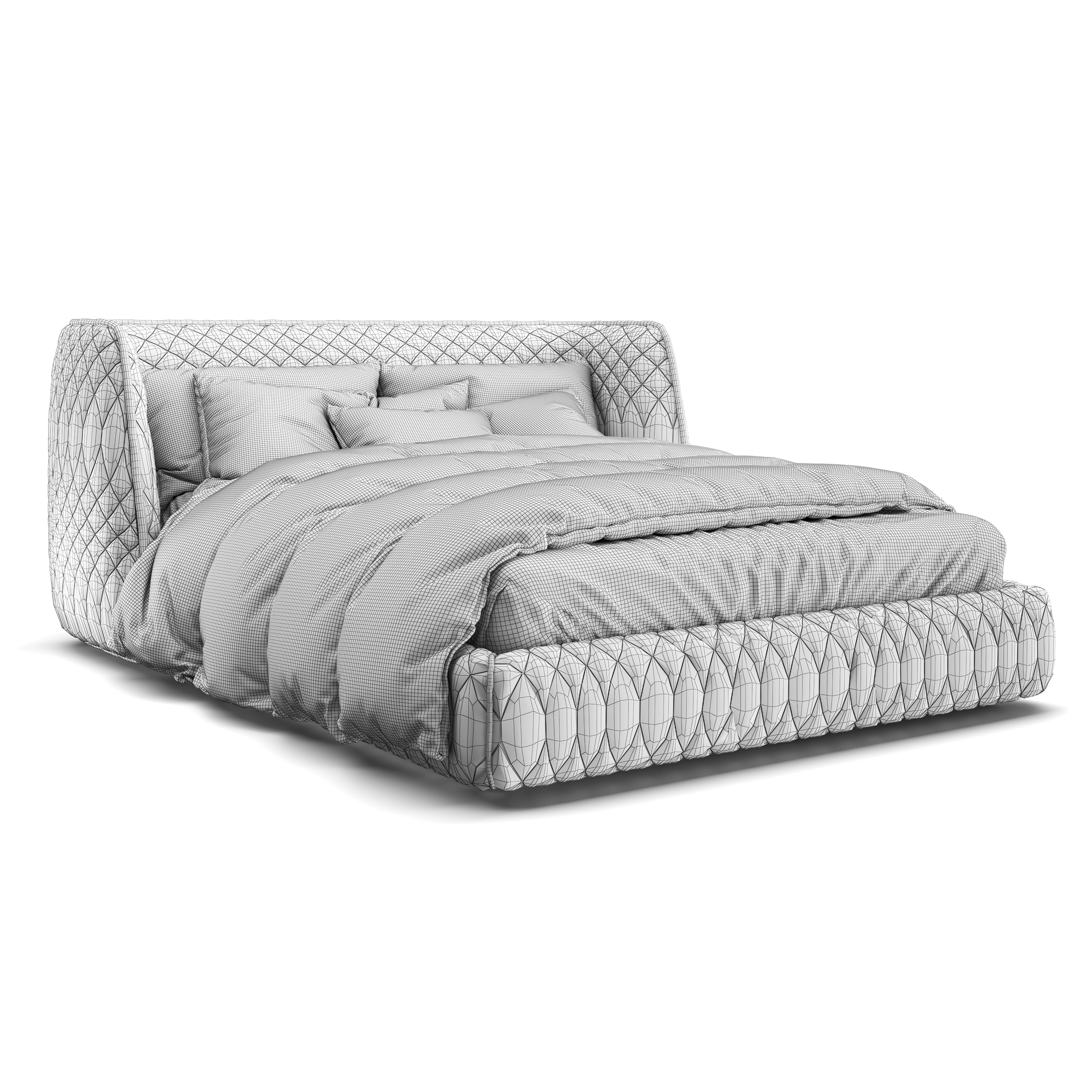 moroso redondo床3d模型