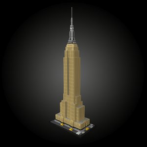 3D empire state building lego