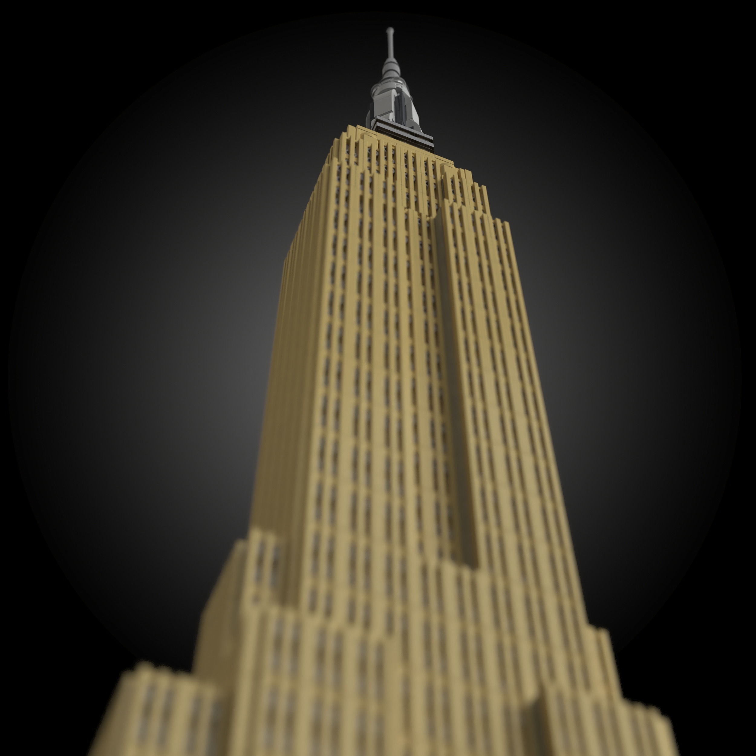 乐高21046帝国大厦3d模型