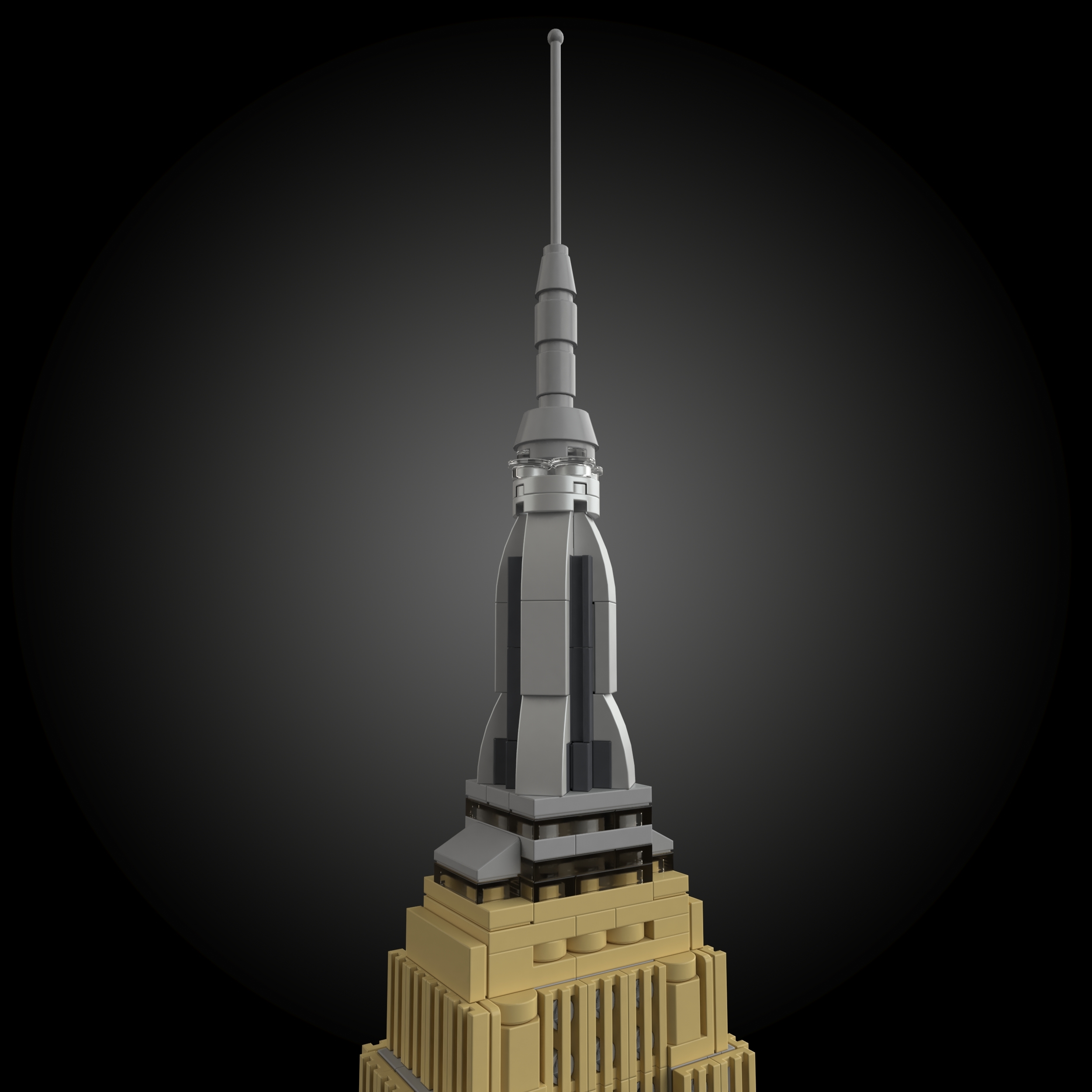 乐高21046帝国大厦3d模型