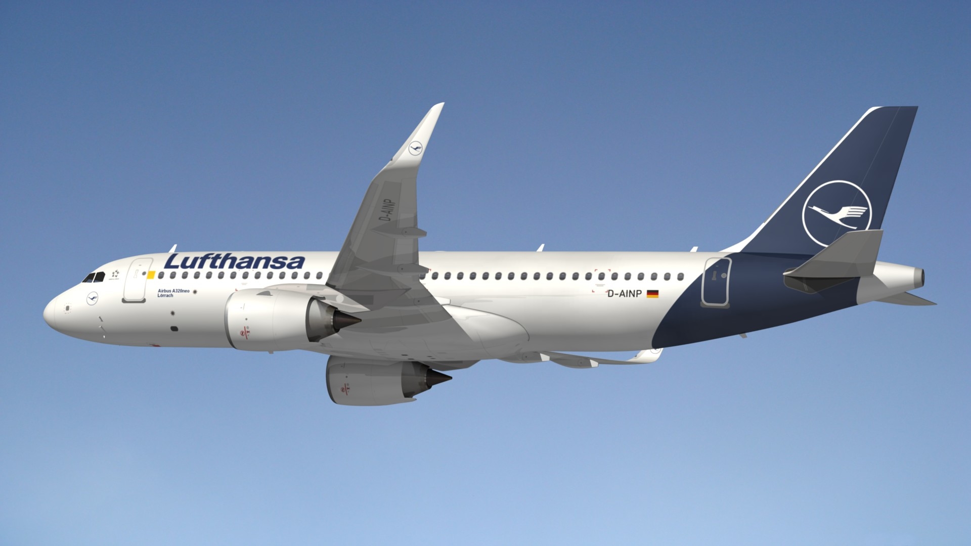 Airbus a320 neo lufthansa 3D - TurboSquid 1421191