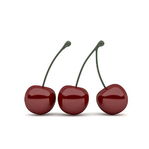 3D cherry realistic model