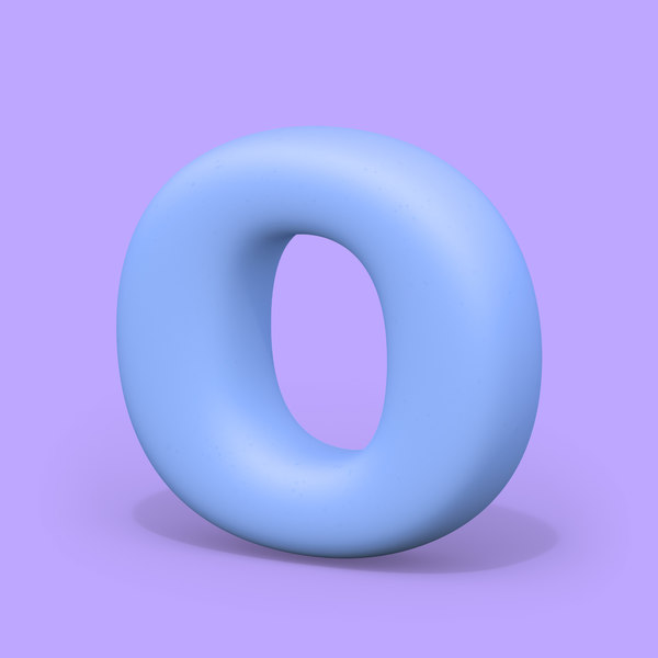 3D model ht standard font edges