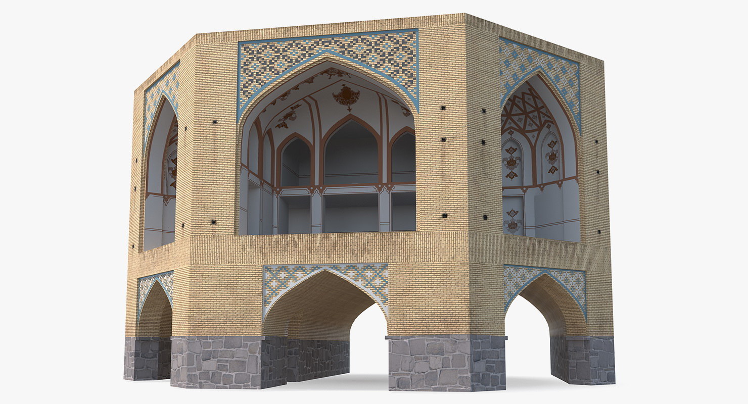 Persian building 3D model TurboSquid 1421451