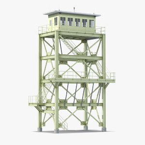 lookout tower cabin 3D