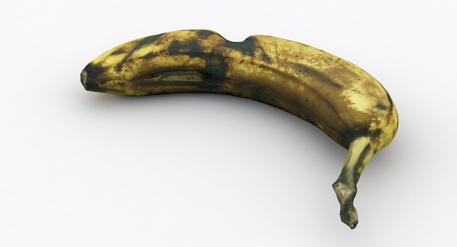 Modello 3D Banana Rotten TurboSquid 1421476