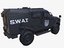 car armored black swat 3D