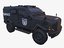 car armored black swat 3D