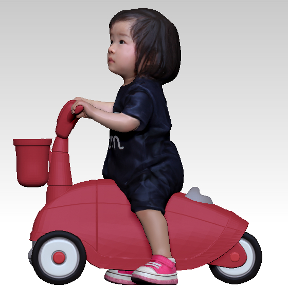 baby girl car 3D