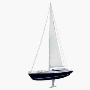 sailing yacht 3D model