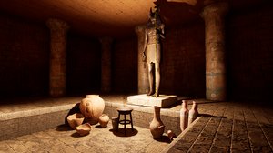 egyptian tombs 3D model