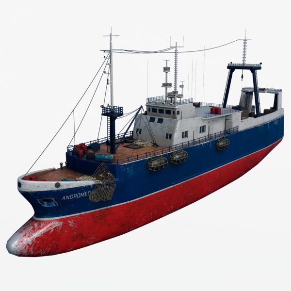 fishing trawler 3d model