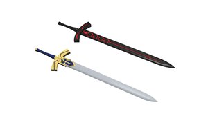 sword excalibur 3D model