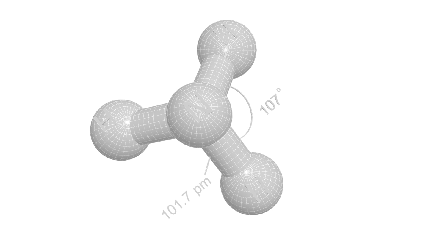 3D nh3 molecule ammonia - TurboSquid 1421782