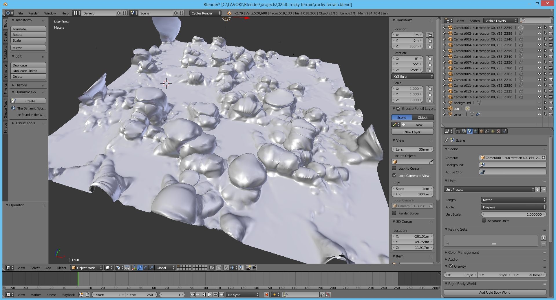 Environment terrain blender 3D model TurboSquid 1421793