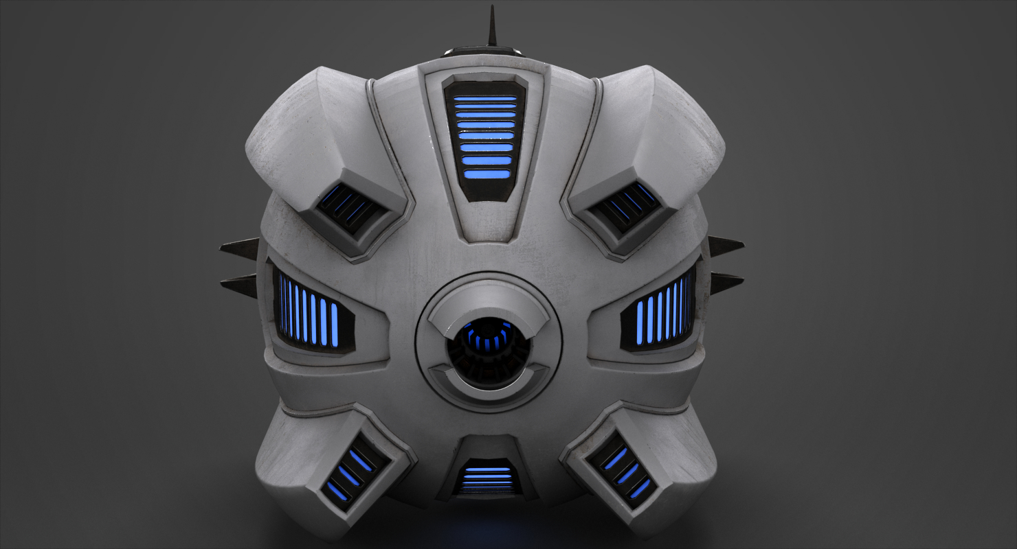 科幻无人机3d模型