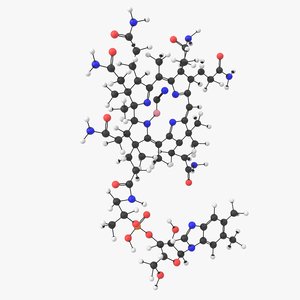 vitamin b12 molecule 3D model