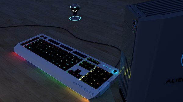 Alienwareキーボードとpc3dモデル Turbosquid