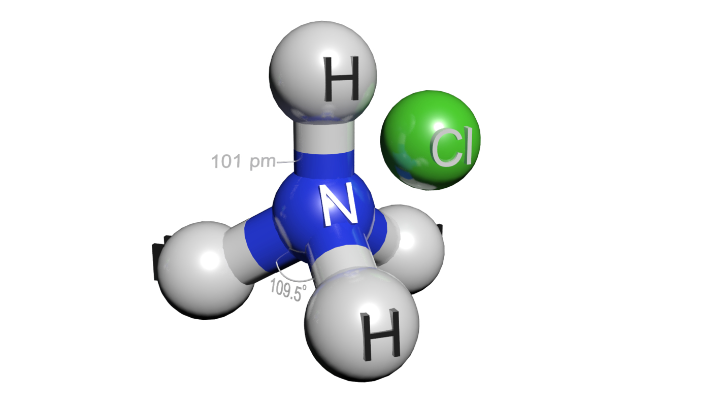 Nh4cl ammonium chloride model - TurboSquid 1421877