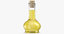 3D olive oil short bottle