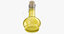 3D olive oil short bottle
