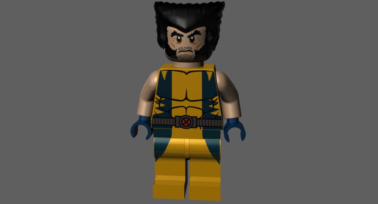 lego wolverine magnet