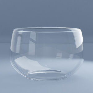 3D model glass bowl