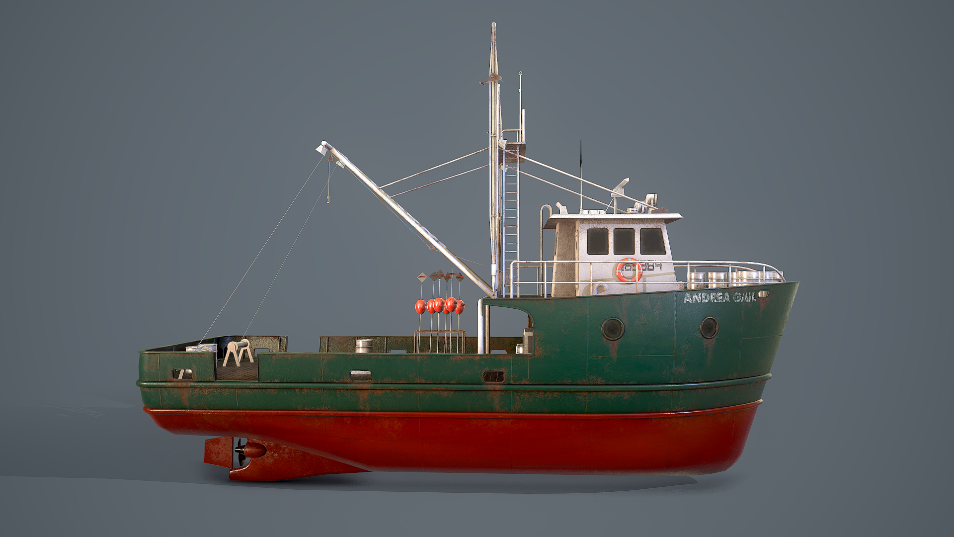 Fishing boat 3D model TurboSquid 1422233