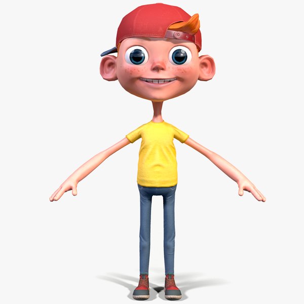 3D boy cartoon - TurboSquid 1422296