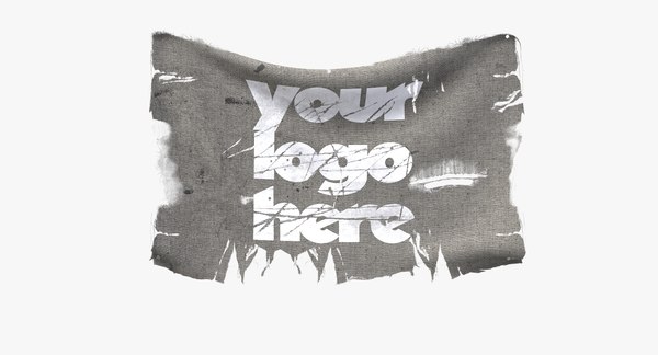 Torn Ripped Banner Flag Model Turbosquid 1422454