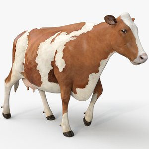 Animated Cow 3d Models For Download Turbosquid
