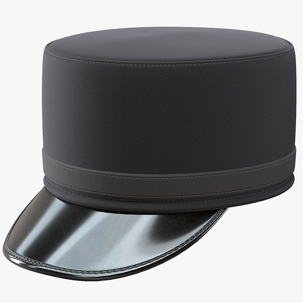 Pillbox kepi hat 3D model - TurboSquid 