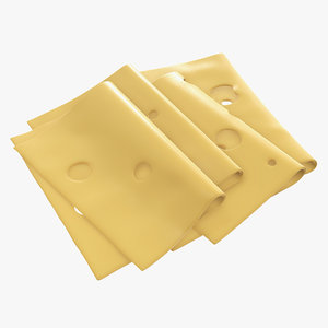3D cheese slice model