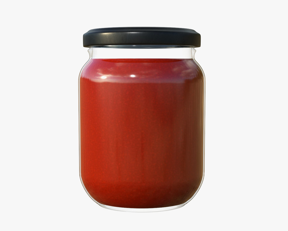 Jar Sauce Model TurboSquid 1422585