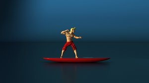 toy surfe 3D