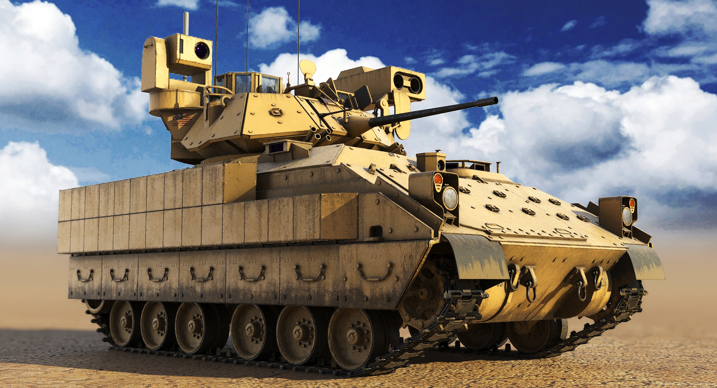 bradley m2a3坦克3d模型3d模型