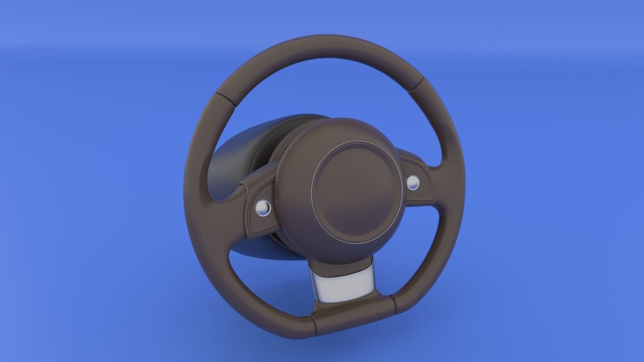 3D steering wheel airbag rig TurboSquid 1422796