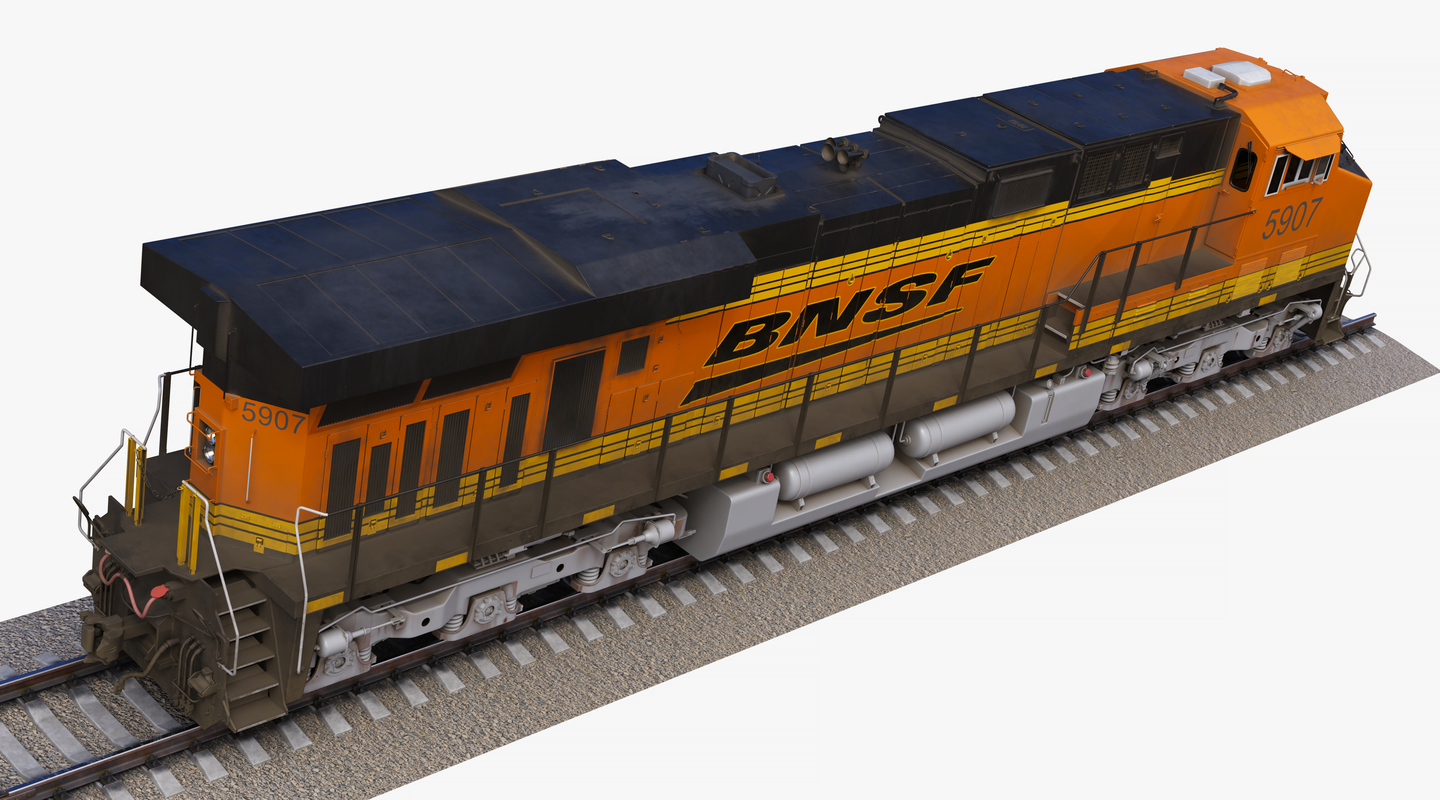 ge es44ac bnsf 3D model TurboSquid 1422784