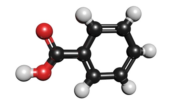 Ácido Benzóico Modelo 3D C7H6O2 Modelo 3D Modelo 3D Modelo 3D ...