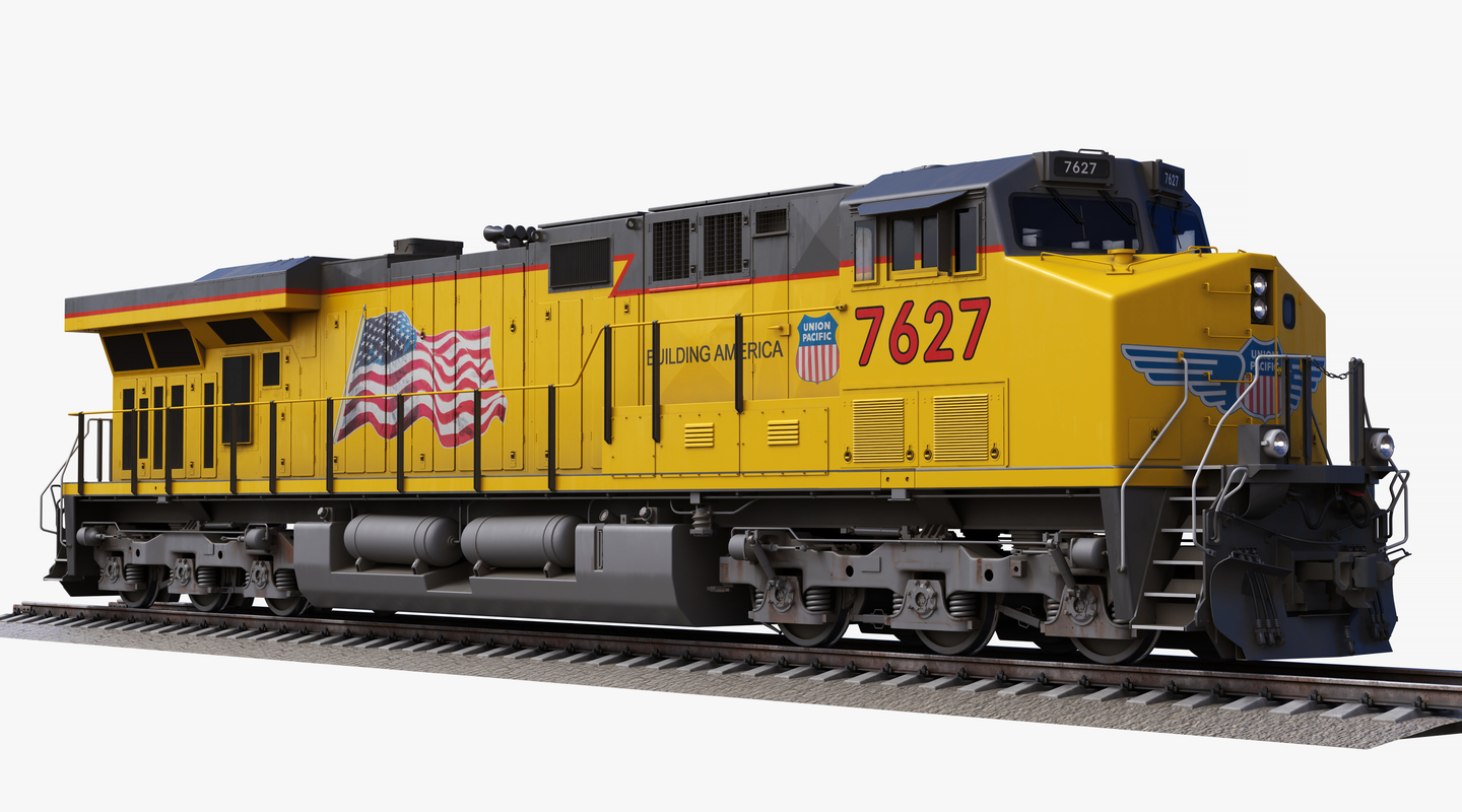 Locomotive ge es44ac union pacific 3D model - TurboSquid 1423025