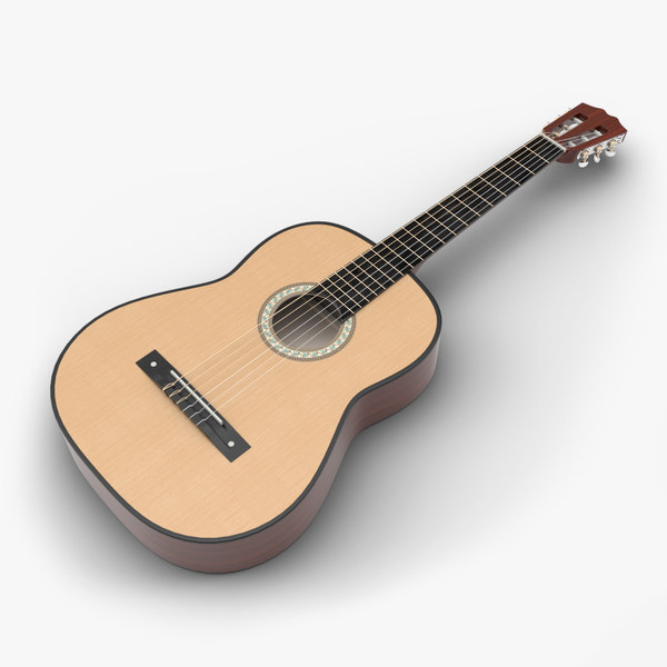3D classical guitar model