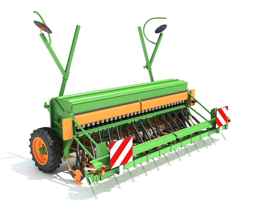 3D model seed drill agricultural TurboSquid 1422896