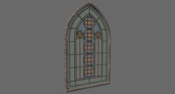 ステンドグラスの窓3dモデル Turbosquid