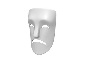 theater sad mask 3D model