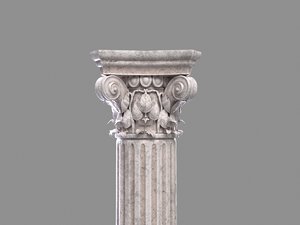 corinthian column 2 sets 3D